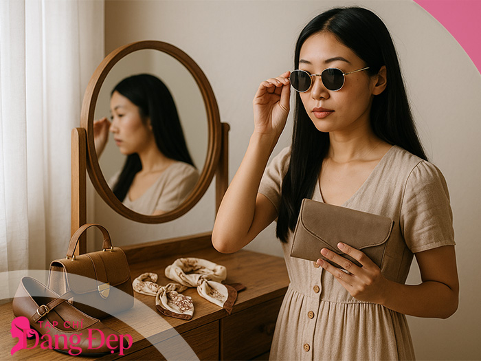 Phối phụ kiện tạo điểm nhấn