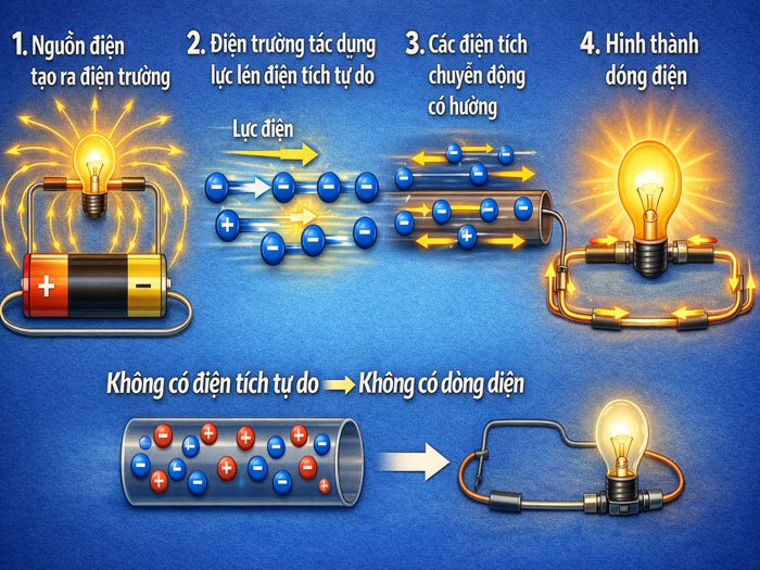 Điện tích tự do là gì? Đặc điểm và ví dụ minh họa dễ hiểu