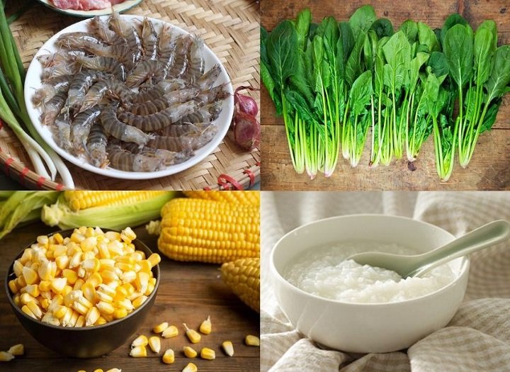 Hướng dẫn kết hợp cháo ngô ngọt với rau củ quả an toàn
