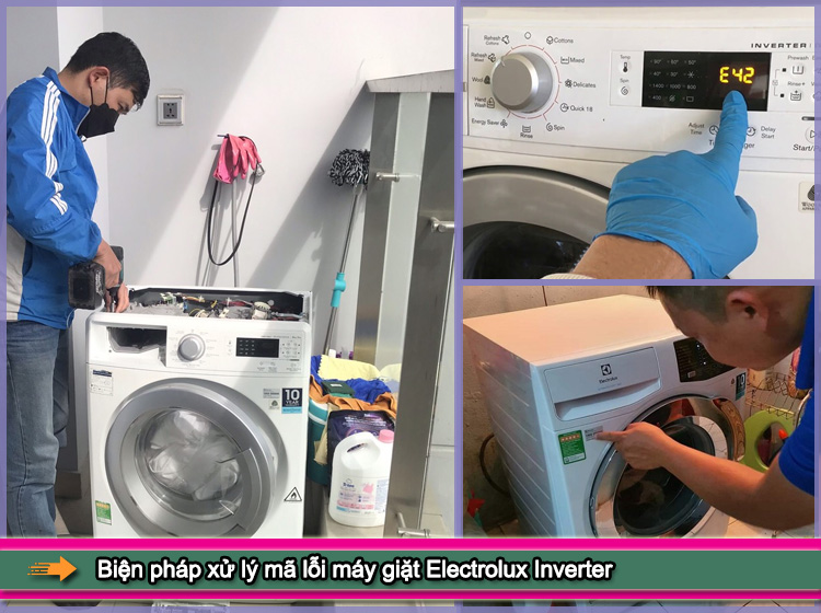 Bảng mã lỗi máy giặt Electrolux Inverter mới cập nhật
