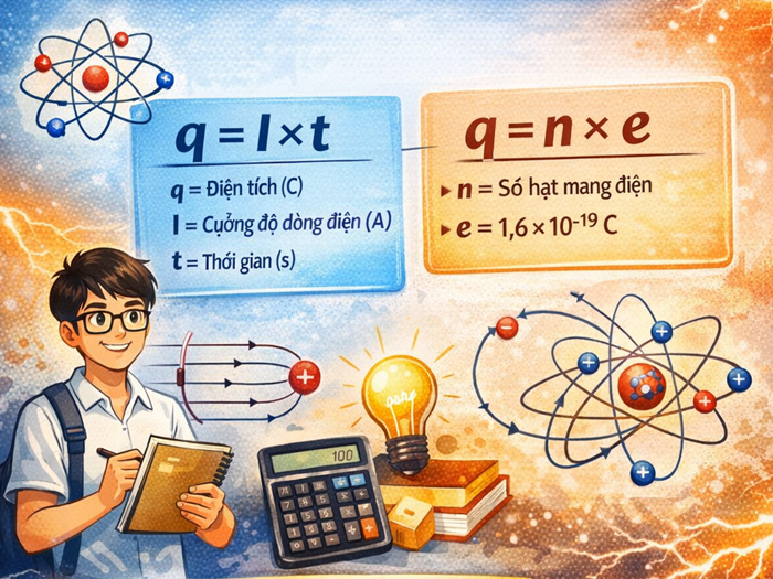 công thức tính điện tích q lớp 12