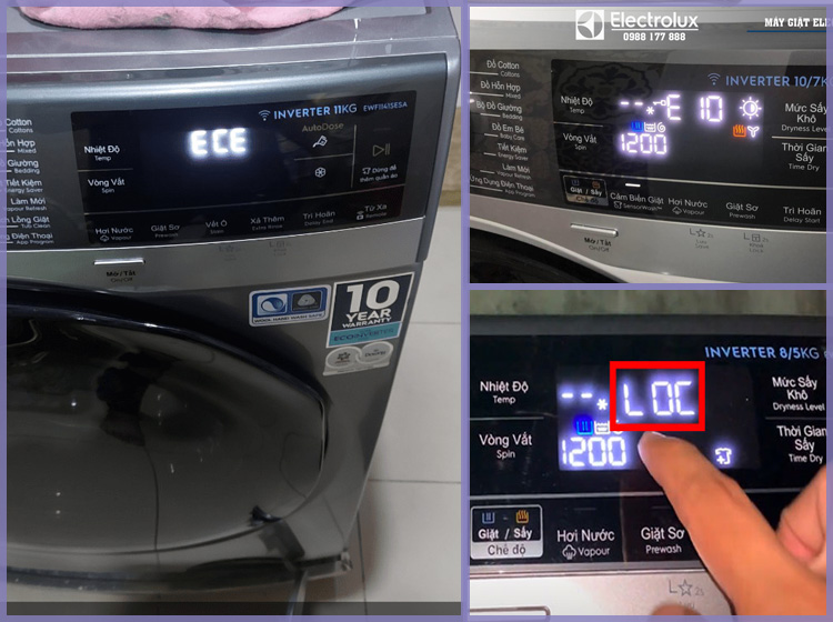 Bảng mã lỗi máy giặt Electrolux Inverter mới cập nhật - Tạp chí Dáng Đẹp