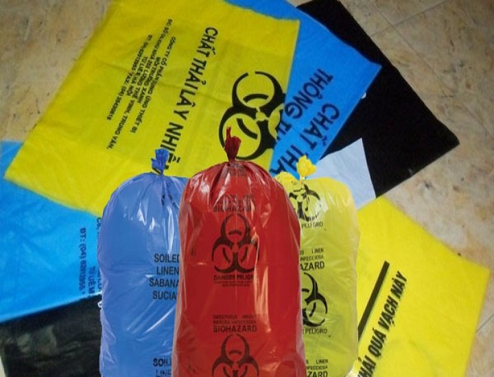 màu túi đựng rác thải y tế