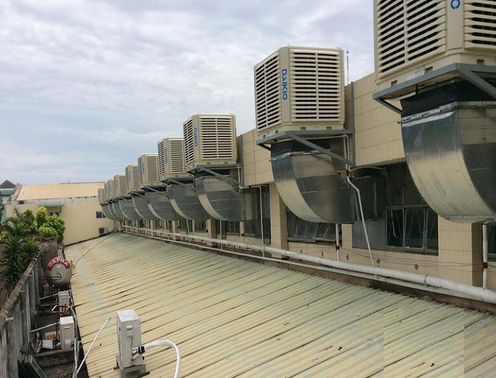 quạt làm mát bằng hơi nước công nghiệp