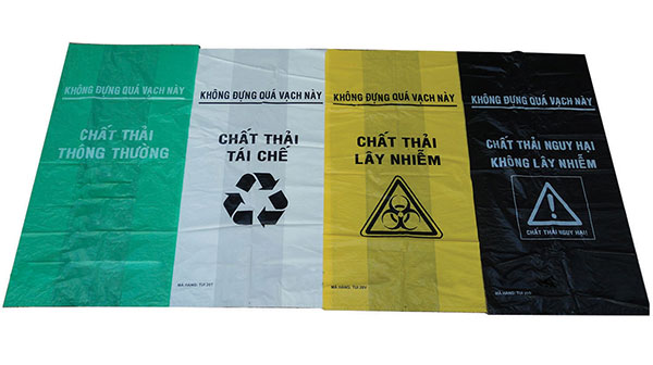 Màu túi đựng rác thải y tế